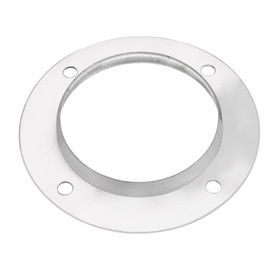 PATIKIL 4" Duct Connector Flange, 2 Pack Straight Pipe Exhaust Flange Stainless Steel Duct Mounting Plate for Heating Cooling Ventilation HVAC System