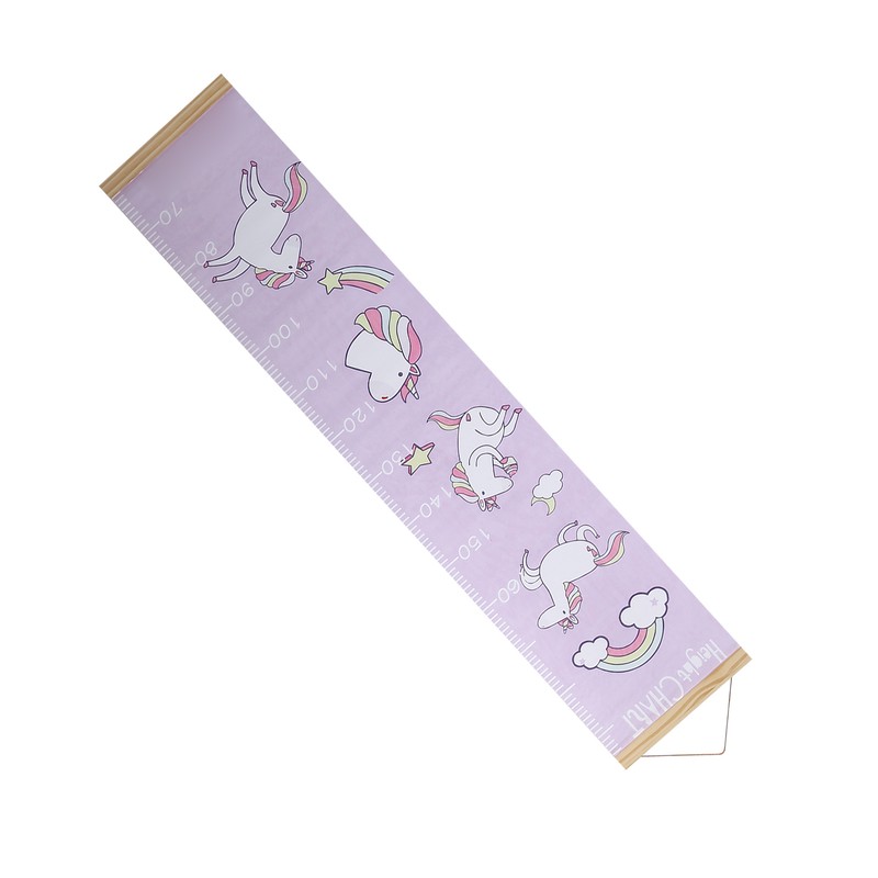 Kid's Growth Chart Removable Hanging Wall Decor Height Measuring Ruler