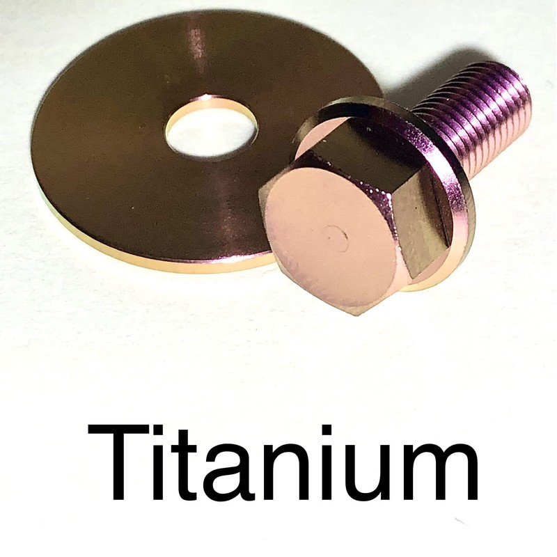 Titanium Predator 212 Go Kart Clutch Bolt & Washer (Blue)