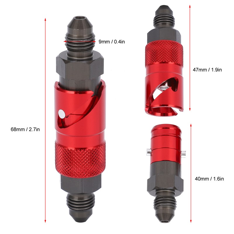 Brake Line Quick Release Connect Adapter Aluminum Alloy Fitting for