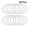 Healifty 20pcs Plastic Rings Hoops Macrame Rings Plastic Dreamcatcher Rings