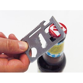 Weekend Warrior 12 in 1 Wallet Multi Tool Credit Card Size Pocket Bottle Opener Knife Screwdriver