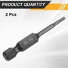 HARFINGTON 2pcs Flat Hex Head Drill Bit H2 (2mm) Magnetic