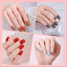 SIUDXA Glitter Nail Wraps – 8 Sparkling Colors, Waterproof Gel Nail Stickers for Long-Lasting Shine, Easy Application, Safe & Eco-Friendly, Perfect for DIY Manicure at Home