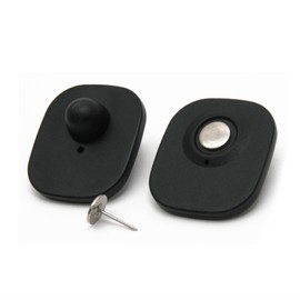 RF 8.2MHz Mini Security Tags with Pin – 250-Count – Checkpoint Security Compatible for Theft Prevention – for Apparel, Accessories, Others by Bullseye Protection