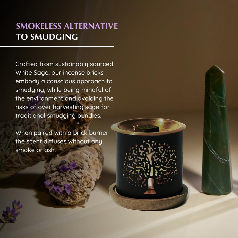 White Sage & Lavender Incense bricks (3 x 9 Bricks