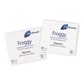 Froggy PE Hygienehandschuhe Herren á 100 Stück, Folienhandschuhe, Weiß