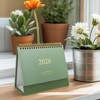NUOBESTY Small Desk Calendar 2026 Standing Flip Colorful Monthly Calendar