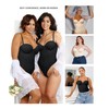 SHAPELLX Tummy Control Body Shaper Full Body Shaper Removable Straps