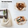 DAINAOTM Canvas Tote Bag Casual Hobo Crossbody Shoulder Bag for