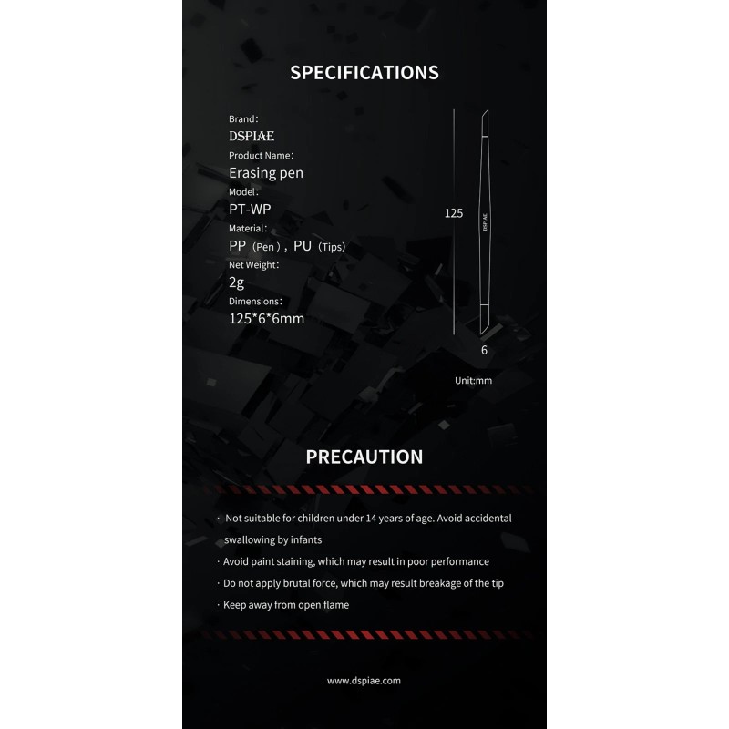 DSPIAE: Panel Line Eraser - Weathering Remover - Refill PU