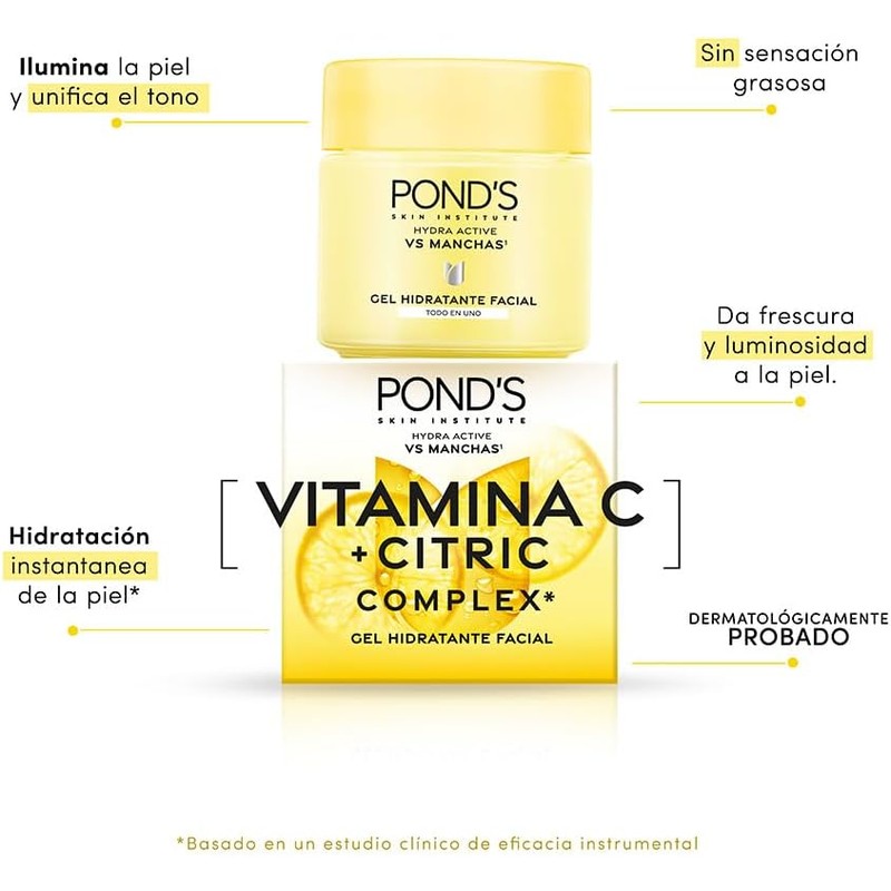 POND'S Gel Hidratante Facial Vs. Manchas Vitamina C 110g