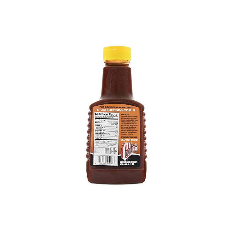 Cookies Sweet Hickory BBQ Sauce, 20 Ounce