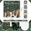Hahafelt Retro Christmas Shower Curtain with 12 Hooks Farmhouse Christmas