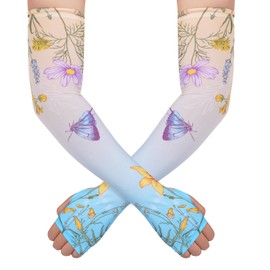 Rthjsfj Gardening Sleeves Arm Protection for Women Thorn Proof, Farm Sun Protection Cooling Arm Sleeves to Cover Arms for Garden Sports