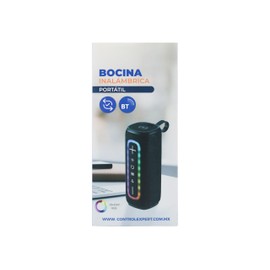 CONTROL EXPERT Bocina Bluetooth, Portátil, Puerto USB, Sonido Estéreo (Negro)