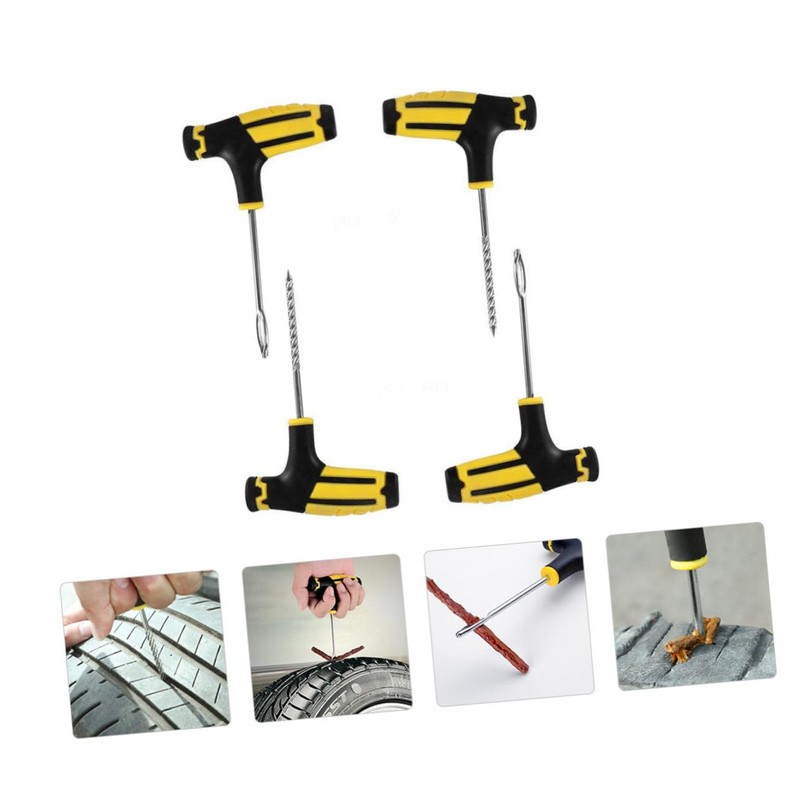 GLEAVI 4pcs Tire Puncture Repair Device Repair Kit Professional Technology