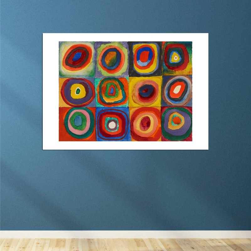 Spiffing Prints Wassily Kandinsky - Squares with Concentric Circles 1913