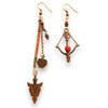 Turkish Handmade Bohemian Ethnic Style Long Beaded Earrings, Ethnic Bow