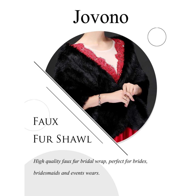 Jovono Women's Wrap Brown One Size -