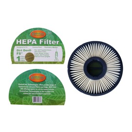 (1) Royal Dirt Devil Dynamite F8 Pleated HEPA filter w/activated Charcoal, Swivel Glide vision, Self propelled, Ultra Vision turbo, Power streak, Cruiser, Outlast, Self propelled Platinum Upright, Vision Wide Glide Vacuum Cleaners, 2UD0280000, 3UD0280000