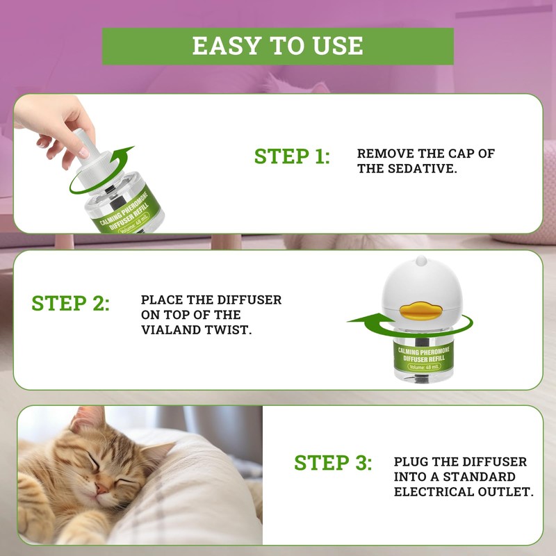 Cat Calming Diffuser Plug in - 6 Pack Pheromone Diffuser