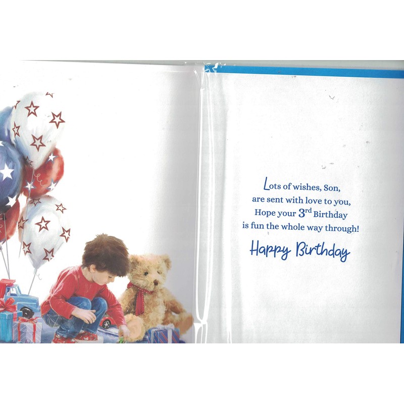 Prelude Son 3rd Birthday Card ~ for A Very Special