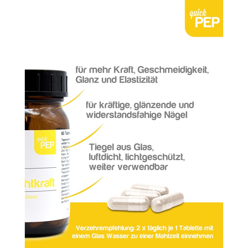 Quick Pep Luminosity, 60 tablets