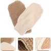 Guantes exfoliantes de yute FOMIYES – Dúo de 2 para