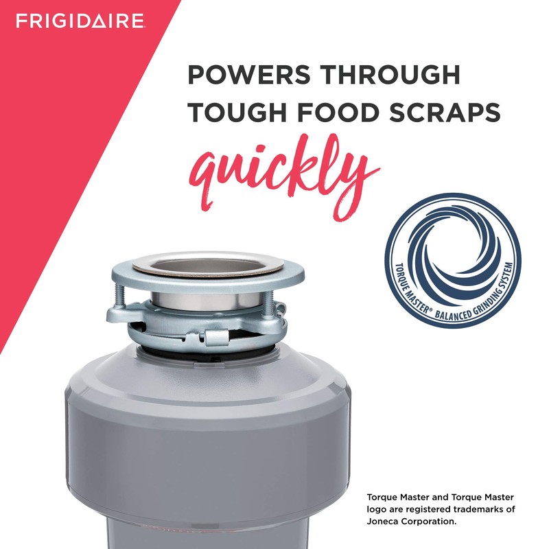 Frigidaire 3/4 HP Corded Garbage Disposal for Kitchen Sinks |