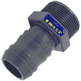 Hose Nozzle with Diameter 38 mm and Male Thread 1 1/2 Inch Made of PVC U Guarantee 10 Years MONTERAL