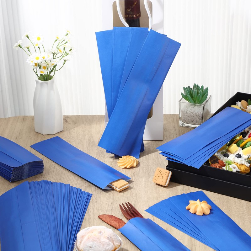 Geelin 500 Pcs Paper Silverware Bags 10" x 2-3/4" Churro