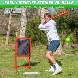 GoSports Baseball Strike Zone Target for Plastic Balls - Compatible with Blitzball and Wiffle Ball