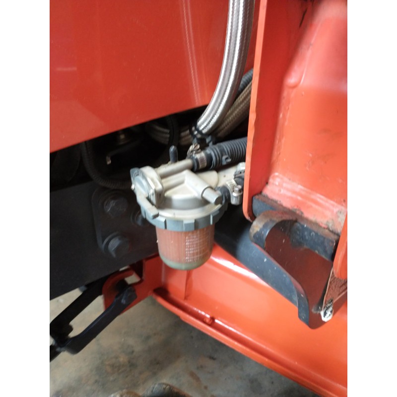 Kubota BX Series Fuel Filter Relocation Filter & mounting bracket