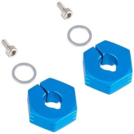 TAMIYA 54669 DB02 TRF Aluminium Hex Wheel 2 Back, Vehicles (Blue)