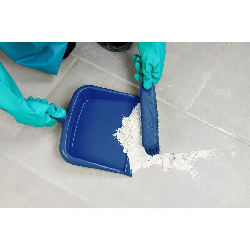 SPARTA Large Handheld Dustpan with Hanging Hole, Heavy-Duty Plastic Dustpan