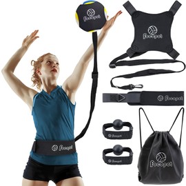 focopot Volleyball Training Equipment Aid,Solo Volleyball Trainer to Practice Serve, Spike, Set and Pass,Perfect Volleyball Trainer Gift for Beginners & Pro