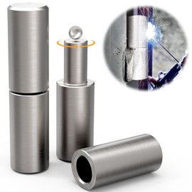 Weldable Gate Hinges 4 Inch,Heavy Duty Steel Weld On Gate Hinge,Detachable Hinges,Ball Bearing Detachable Hinges,Iron Barrel Hinge for Iron Door,Trailer Ramp Gate,Metal Gates,Metal Swing Door