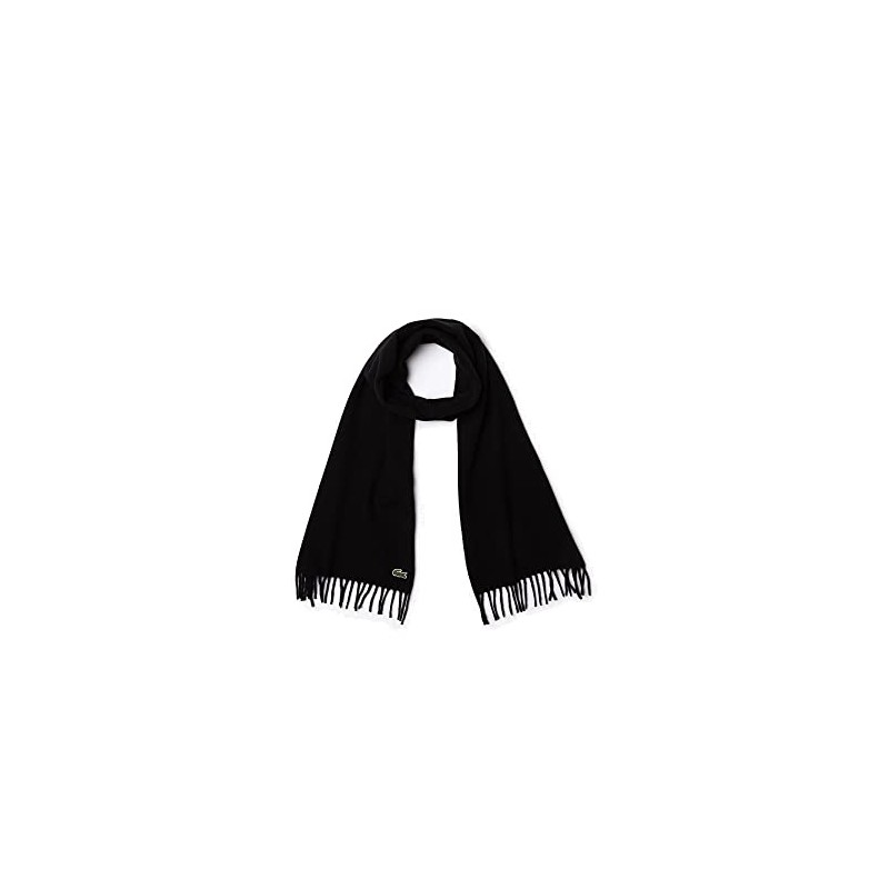 Lacoste Unisex Scarf, black