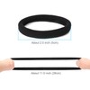 50PCS Black Hair Ties for Women, Cotton Seamless Hair Bands,