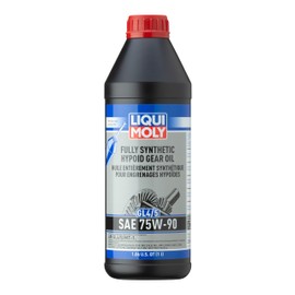 Liqui Moly Fully Synthetic Hypoid Gear Oil GL4/5 SAE 75W-90 | 1 Liter | SKU: 22090, Black
