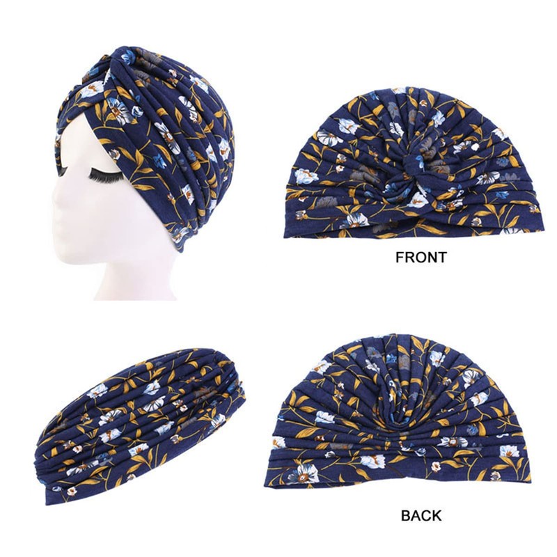 YEHUDAF LEE Turbans for Women, Soft Turban, Headwear, Pleated Beanie