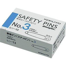 コクヨ 安全ピン 約8×38mm 100本 ヒン-13