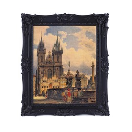 SIKOO 8x10 Vintage Picture Frame Antique Ornate Black Photo Frame with Glass for Table Top and Wall Display Vintage Home Decor Photo Gallery Art