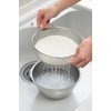 Yoshikawa 3804633 Colander Ball Set, Easy to Drain, Silver, Set