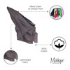 Motique Accessories Extra Large Solid Bandana 27x27 Inch (Grey)