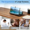 Phone Screen Magnifier, 10" Mobile Phone Magnifier Projector Screen, Pull-Out