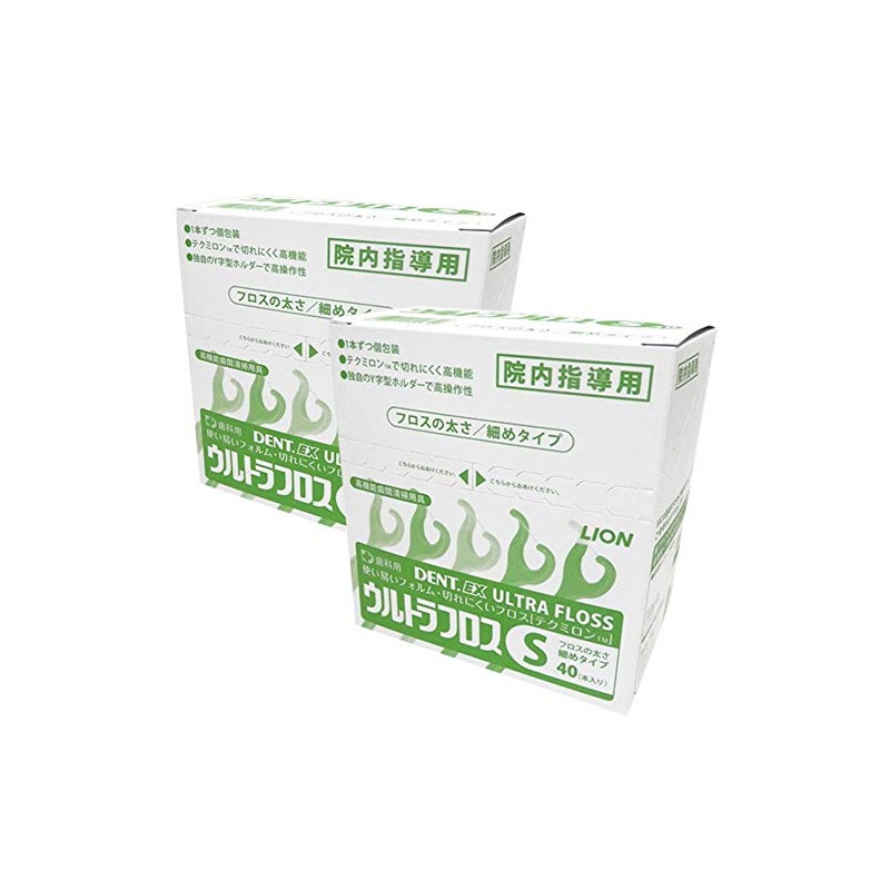 LION DENT.EX Ultra Floss, 40 Pieces, S x 2