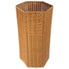 HOLIDYOYO Woven Umbrella Stand Basket with Drainage Tray 15.55In Hexagonal