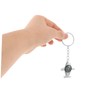 Sosoport 2pcs Compass Quote Keychain Airplane Compass Keychain for Survival